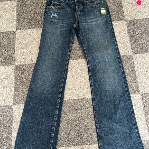 NWT Wild Fable Easy Rigid Low Rise Boot Cut Jeans- Medium Wash Size 0 - Picture 3 of 13